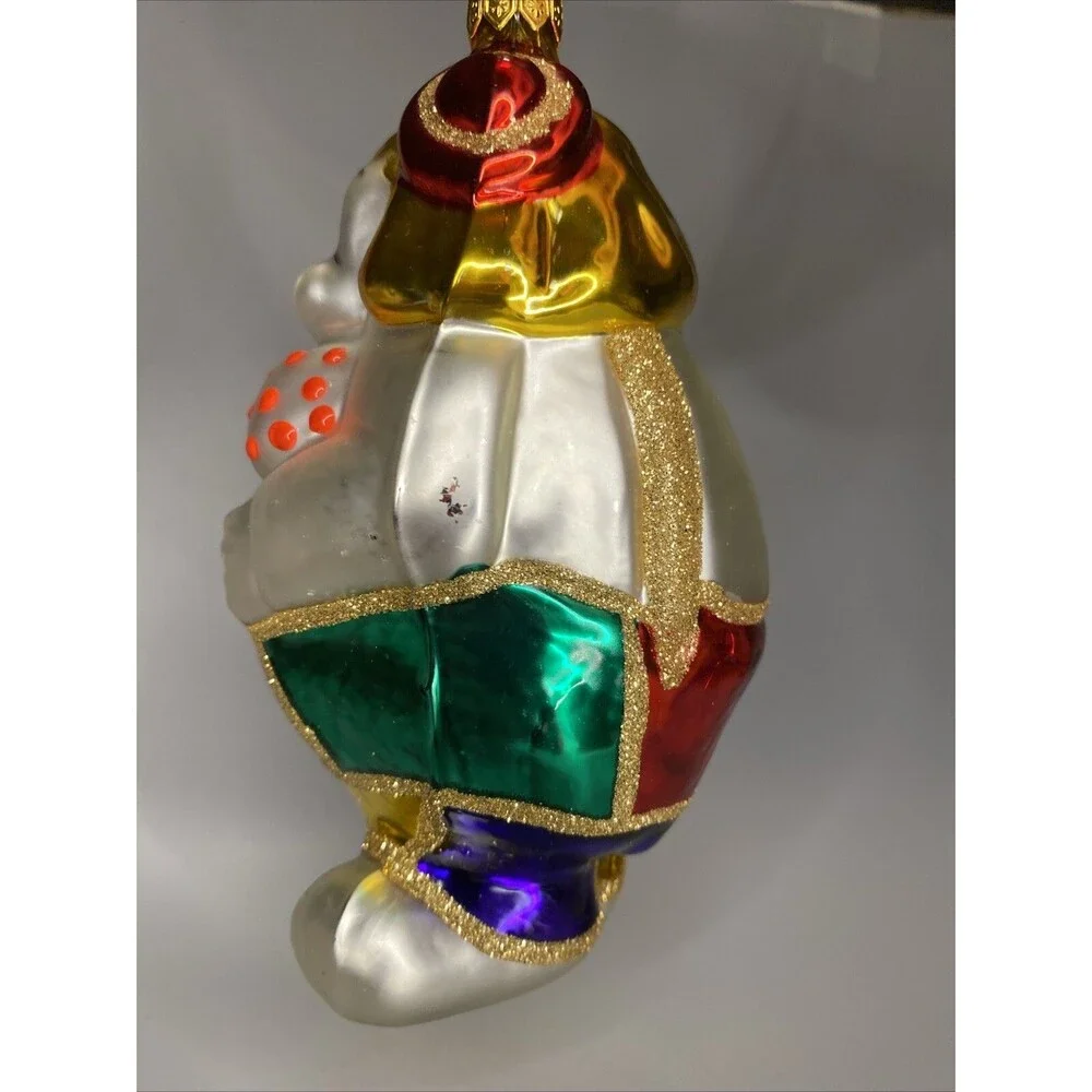 Kurt S Adler Polonaise Christmas Ornament Clown Musician Playing Accordion